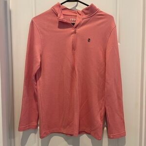 Izod Coral Pink Quarter-Zip Pullover